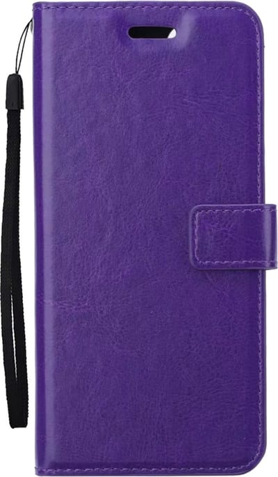 Hoesje Met Pasjeshouder - Geschikt voor Samsung Galaxy S24 Ultra - Luxe Bookcase Portemonee - Flip Case - Kunstleer Book Case - Flipcase - Book Cover - Walletcase - Portemonneehoes - Paars