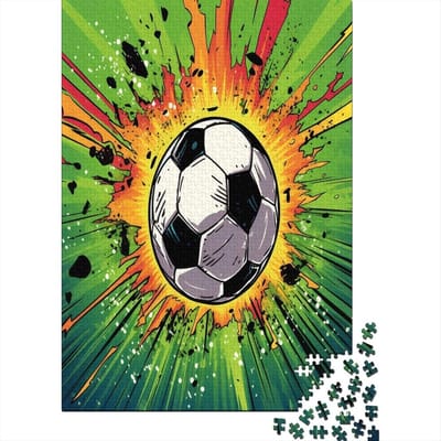 Voetbal Puzzelspel - 1000 Stukjes Puzzel - Gezinsentertainment - Precisie Pasvorm - 75 x 50 cm