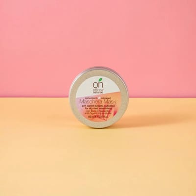 onYOU Natuurlijk Haarmasker voor droog en beschadigd haar, haar met gespleten punten - met biologische cacaoboter, castorolie, kokosolie - Ideaal voor chemisch behandeld, gekleurd en gebleekt haar - 150 ml - Officina Naturae