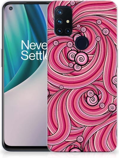 OnePlus Nord N10 5G Hoesje maken Swirl Pink