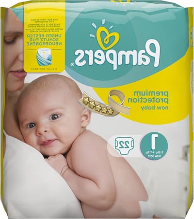 Baby Luiers - Kleine baby - Huidbescherming - Navelvriendelijke vorm - 22 stuks - Wit