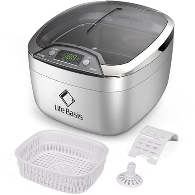 Ultrasoon Reiniger - Schoonmaakapparaat - Sieraden Reinigen - Digitale Timer - 850ml Capaciteit - Wit