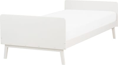 BONNAC - Eenpersoonsbed - Wit - 90 x 200 cm - Dennenhout