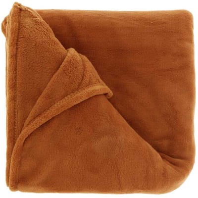 Unique Living - Plaid Claudi 130x160cm Leather Brown