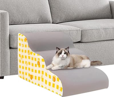 Stappen - Stevige voor hoge meubels, antislip surfsace, eenvoudige montage, lichtgewicht bouw | Voor kleine honden katten puppy's kittens korte poot huisdieren slaapbank bank gebruik