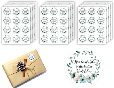 Cosensi- Bedankstickers 144 Stuks - Zelfklevende Trouwe Stickers - Huwelijksstickers - Verjaardagsstickers - Bloemmotief - Hoogwaardige Materialen - Trouwstickers
