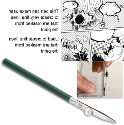 Oval Feather Pen voor Maskeren, Creatieve Tool voor Lijnwerk en Schilderaccessoires, Model 118 M