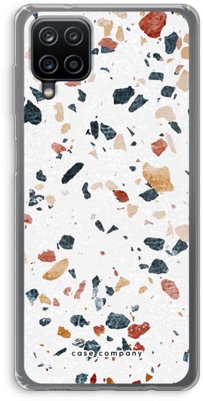 Case Company® - Hoesje geschikt voor Samsung Galaxy A12 hoesje - Terrazzo N°4 - Soft Cover Telefoonhoesje - Bescherming aan alle Kanten en Schermrand