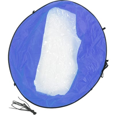 Kayak Bateau Pliable Voile de Vent EVA Réduction Rayonnement UV Portable Vent Arrière Vent Voile à Pagaie pour Sport Extérieur Bleu bleu