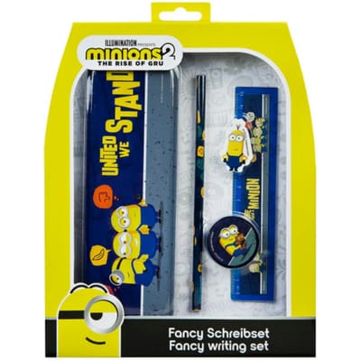 Minions Schrijfset Kind - 5-Delig Fancy Schrijfwarenset