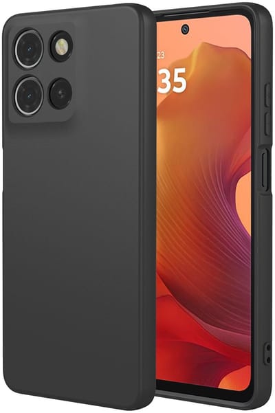MobyDefend Hoesje - Geschikt voor Motorola Moto G15 / G15 Power / G17 / G17 Power - Matte Siliconen Backcover - Zwart
