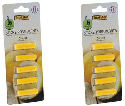 Set van 10 geursticks voor stofzuiger met citroengeur TopFilter