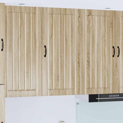 vidaXL - Wandkast - LUCCA - Sonoma - Eiken - 50 - x - 31 - x - 100 - cm - Bewerkt - hout
