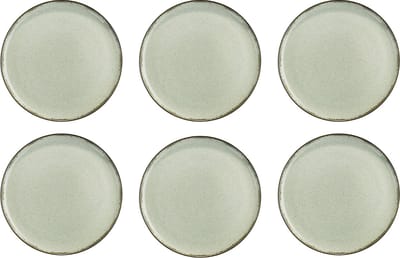 Kitchen Trend servies Zeegroen Ocean 27 cm bord set van 6