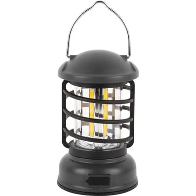 Leitmotiv Tafellamp Camping Lantern Led - Zwart - 8.5x8.5x15cm - Scandinavisch