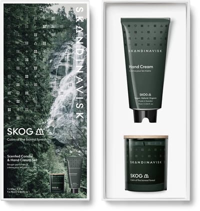 Skandinavisk Skog giftset geurkaars 65gr + handcrème 75ml