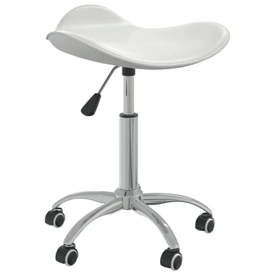 vidaXL - Salonkruk - kunstleer - wit