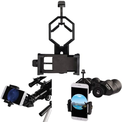 Hama Smartphonehouder voor spotterkijker/verrekijker/telescoop met Ø 2,5 - 4,8cm