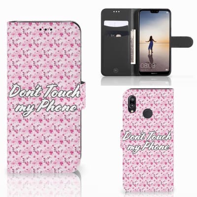 Samsung Galaxy A30 Portemonnee Hoesje Flowers Pink DTMP