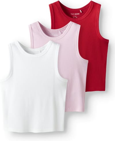 NAME IT - TKFRIX 3P SL SLIM SHORT TOP NOOS - Meisjes - Blouses