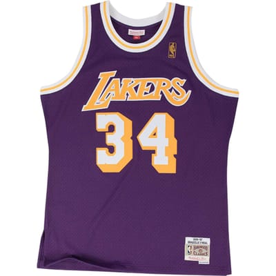 Mitchell And Ness NBA Los Angeles Lakers 1996-1997 Shaquille O'neal Swingman Shirt Paars