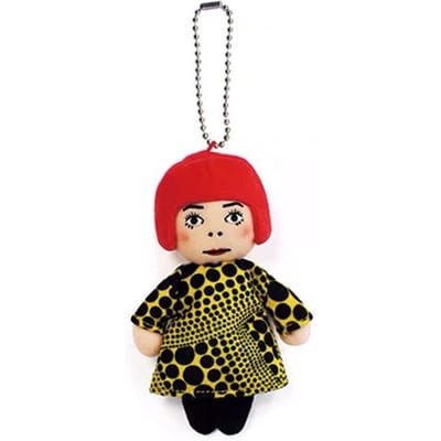 Nieuwe Japanse Yayoi Yayoi Kusama Mensachtige Stippen Sleutelhanger Tas Hanger Pluche Speelgoed Hanger Kinderverjaardagscadeau 12cm red