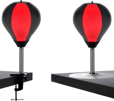 Draagbare Mini Bokszak voor Tafel: Stressbal en Reflexbal voor Kinderen en Volwassenen
