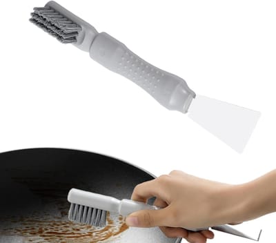 Kookplaat Schraper - Fornuis Reiniger - Keuken Schoonmaken - 2-in-1 Ontwerp - 22x9x5 cm - Rechter Hoofd