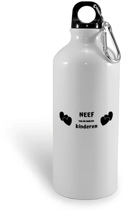 Hacebo® - neef van de leukste kinderen waterfles - Neef - de leukste neef - verjaardag - cadeautje voor neef - kado - geschenk - water fles - 400ML