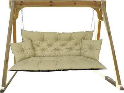Schommelbank Zitkussen - Tuinbank Kussen - Buiten Ontspannen - Waterafstotend Oxford - 100x60x50 cm - Beige