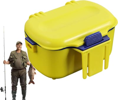 Geïsoleerde aascontainer - Draagbare visdoos - Levend aas bewaren - Bevordert luchtcirculatie - 14 x 10 x 8 cm