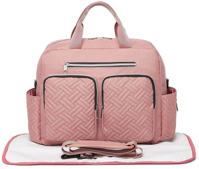 Mila Shop Luiertas - Verzorgingstas - Baby - Reistas - Met geïsoleerde vakken voor flesjes en snack - Roze