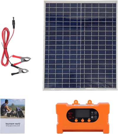 Zonne Laadregelaar - Energie Converter - Accu Opladen - Hoge Omzettingssnelheid - 100A - Zwart