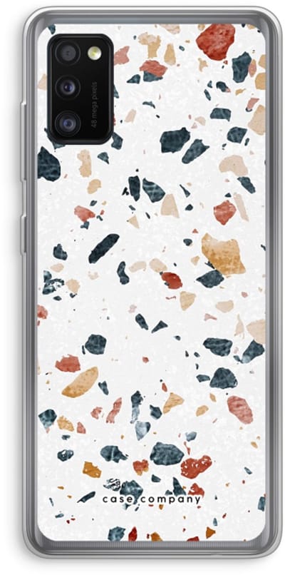 Case Company® - Hoesje geschikt voor Samsung Galaxy A41 hoesje - Terrazzo N°4 - Soft Cover Telefoonhoesje - Bescherming aan alle Kanten en Schermrand