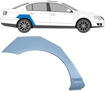 Reparatiepaneel achterspatbord voor Volkswagen Passat B6 2005-2010 / Rechts