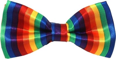 Fako Fashion® - Vlinderstrik - Vlinderdas - Print - 12cm - Regenboog Verticaal