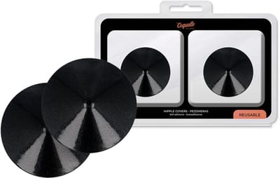 COQUETTE ACCESSORIES | Coquette Chic Desire Nipple Covers - Black Circles | BDSM | Fetish | Kinky | Sex Toy for Woman | Bondage
