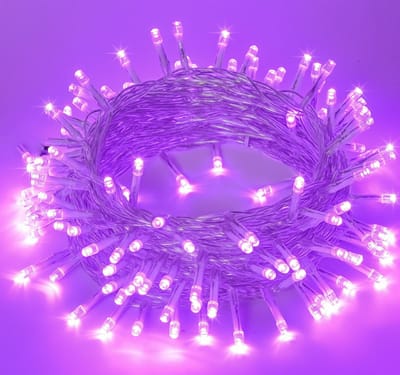 MUPOO Lichtsnoer Buiten en Binnen- IP44 20M 200LEDs Paars licht -Fairy Light-8 Modes-Kerstverlichting -Voor Kerstmis Feestverlichting Tuin