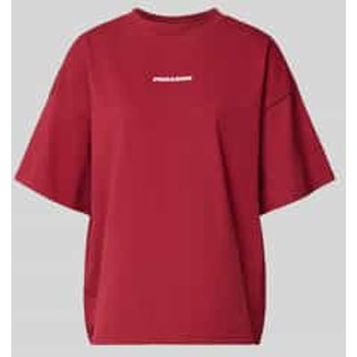 Oversized T-shirt met logo, model 'BRACY'