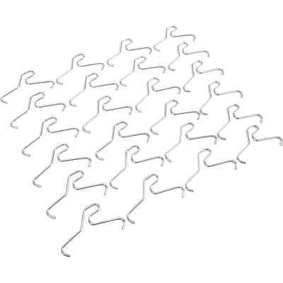 24 pièces Crochets Brique Multi-usages Acier Inoxydable Sans Percage Pinces Brique pour Accrocher Couronnes de Noël Lumières Décorations