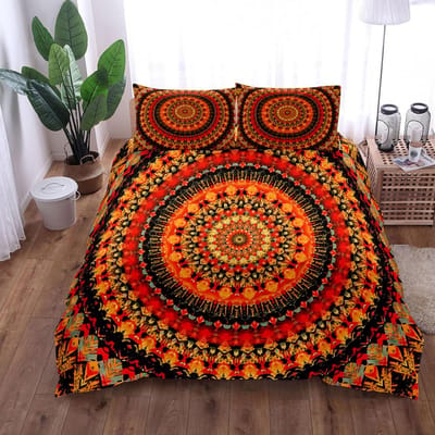 Vintage Jade Mandala Groen Beddengoed Set King Size Queen Size Volledige Maat Full Twin Maat Enkele Maat Maat Jongens Beddengoed Set EU single(135x200cm)