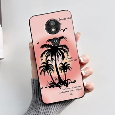 Hoesje Cover Voor Motorola Moto G7 Play Prachtig Hoesje Zachte Siliconen Shell Voor Motorola Moto G7 Power Schattig Cartoon Zwart Hoesje Moto G7 Play