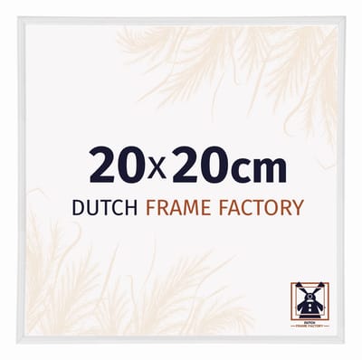 Fotolijst 20x20 cm - Kunststof - Wit Hoogglans - Angers