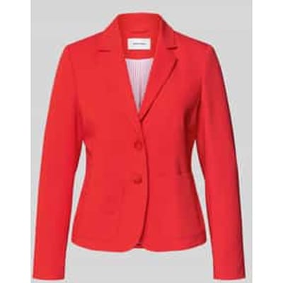 slim fit blazer met reverskraag