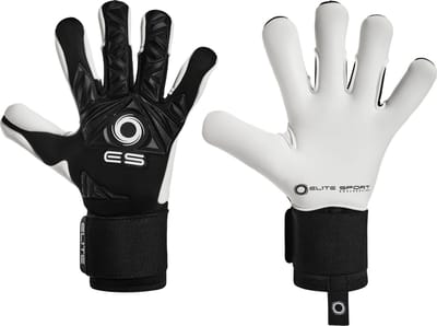 Elite Sport Neo Revolution II Combi Keepershandschoenen - Zwart / Wit | Maat: 8