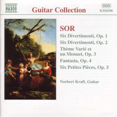 Norbert Kraft - Sor: Six Divertimenti Op. 1, 2, 3, 4 & 5 (CD)