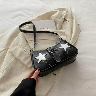 Koreaanse Stijl Contrasterende Kleur Onderarmtas voor Dames In Herfst Nieuwe Schoudertas Casual Vierkante Tas Gepersonaliseerde Kettingtas Trendy gray