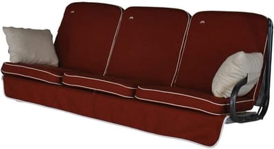 Hangmat Kussen - Schommelbank Kussen - Buiten Ontspannen - Omkeerbaar Ontwerp - 59 x 108 cm - Rood