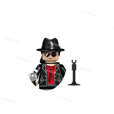 Nieuwe 148-delige Michael Bouwstenen Mini Cos Moonwalk Thriller Optreden Kostuum Assemblage Model Speelgoed Figurine Voor Fans Cadeau