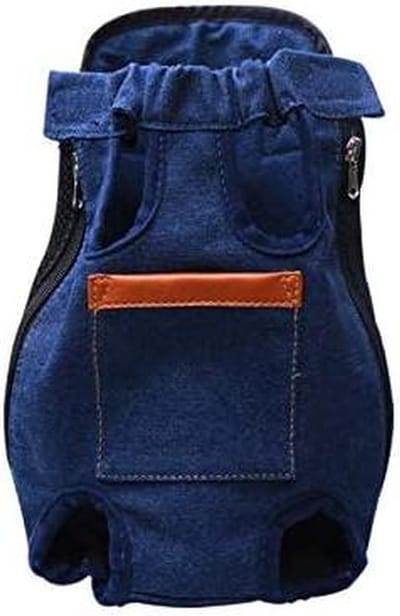 Huisdier Schouderrugzak - Hondenrugzak Kattenrugzak - Huisdier Vervoeren - Afneembaar Reisbed - Bust 41-53CM - Denim